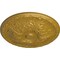 Ekena Millwork Granada Ceiling Medallion (Fits Canopies up to 4 1/4"), Hnd-Painted Pharaohs Gold, 15 3/4"OD x 5/8"P CM16GAPGS - alternate 3